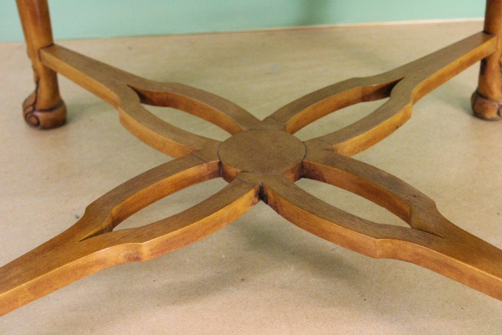 Large Burr Walnut Shaped Top Coffee Table View V