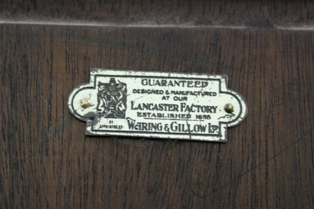 Waring and Gillow Burr Walnut Breakfront Bookcase View V
