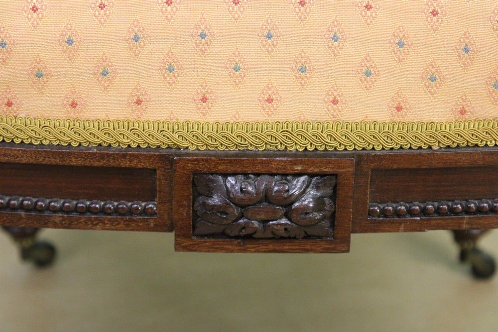 Pair of Victorian Upholstered Mahogany Stools View V