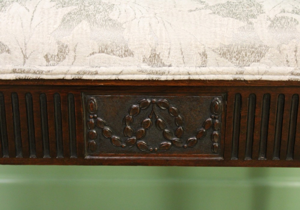 Adams Style Mahogany Piano Stool View II