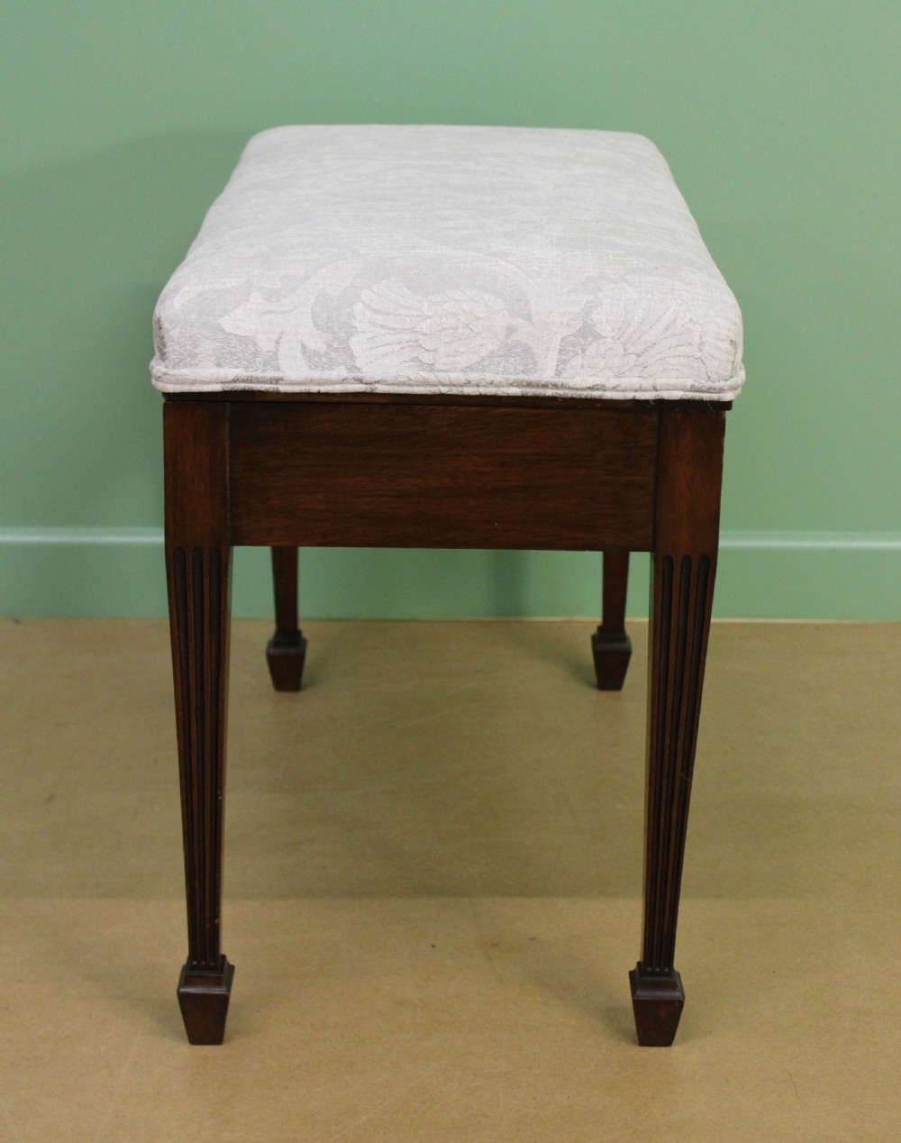 Adams Style Mahogany Piano Stool View X