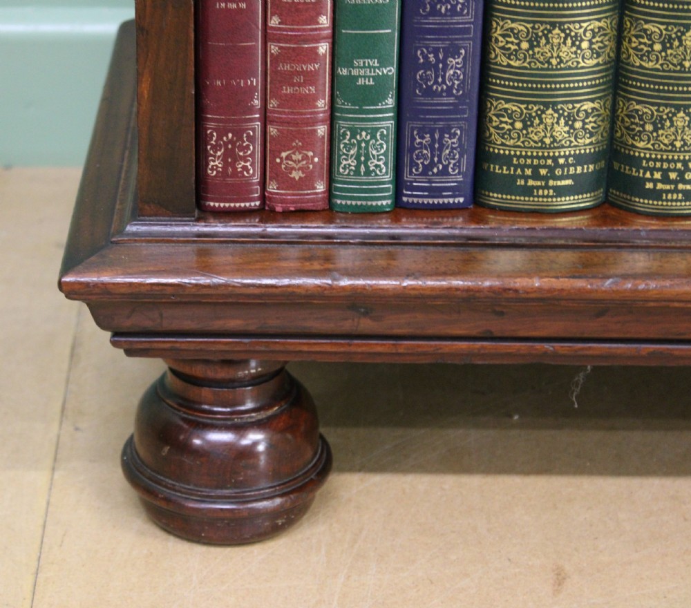 Victorian Walnut Open Bookcase View III
