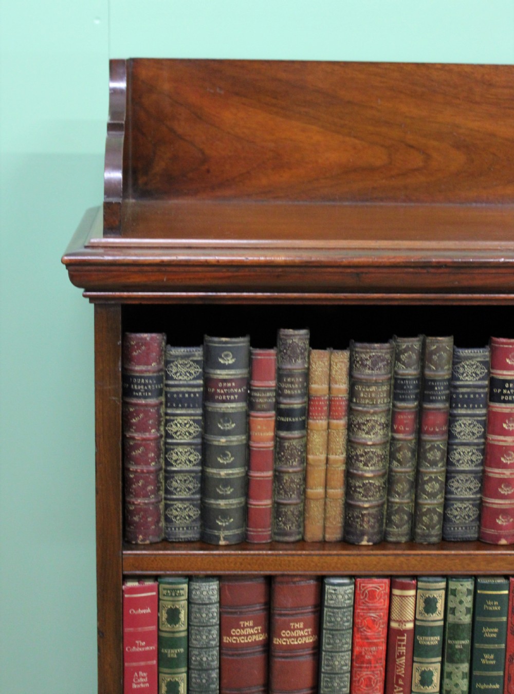 Victorian Walnut Open Bookcase View VI
