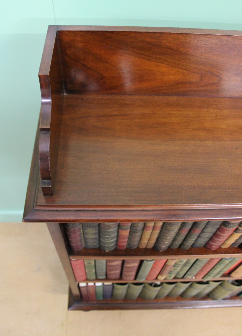 Victorian Walnut Open Bookcase View VII