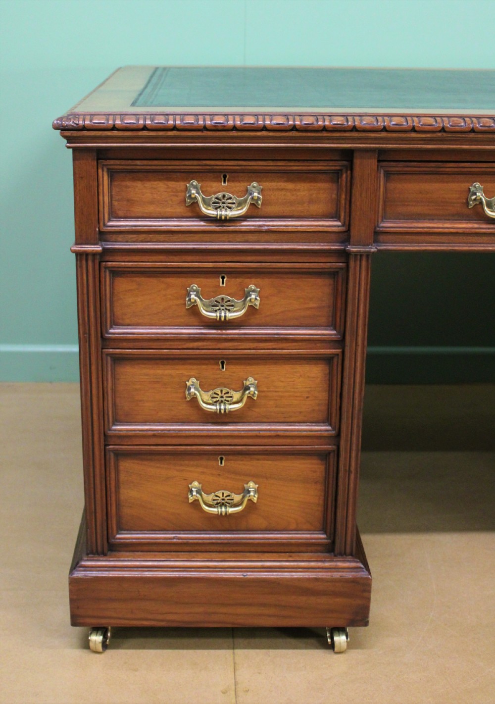 Walnut Partners Pedestal Desk by Maple & Co. View VII