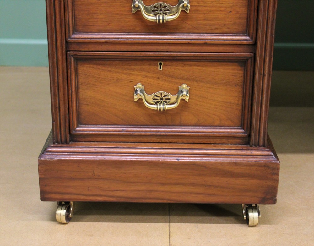 Walnut Partners Pedestal Desk by Maple & Co. View VIII