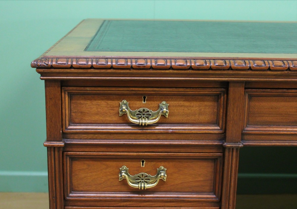 Walnut Partners Pedestal Desk by Maple & Co. View IX