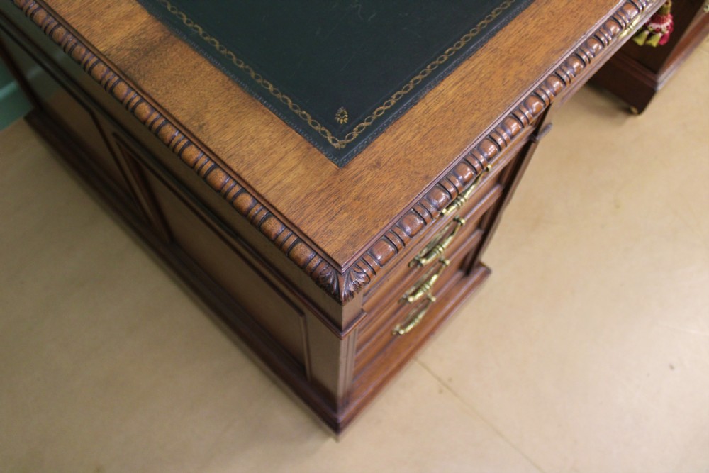 Walnut Partners Pedestal Desk by Maple & Co. View XII