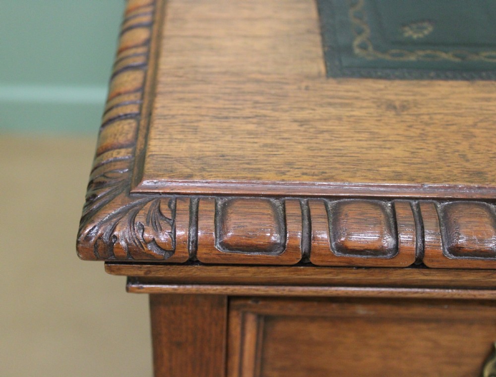 Walnut Partners Pedestal Desk by Maple & Co. View XIV