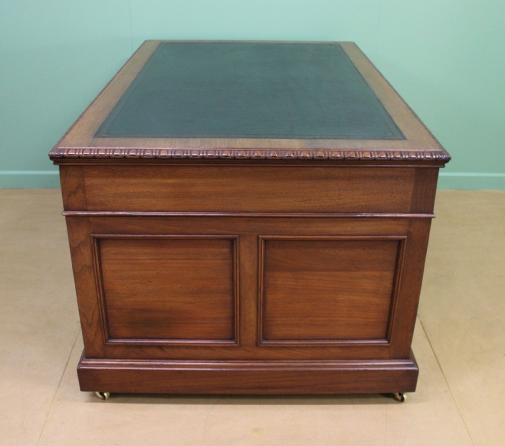 Walnut Partners Pedestal Desk by Maple & Co. View XVII