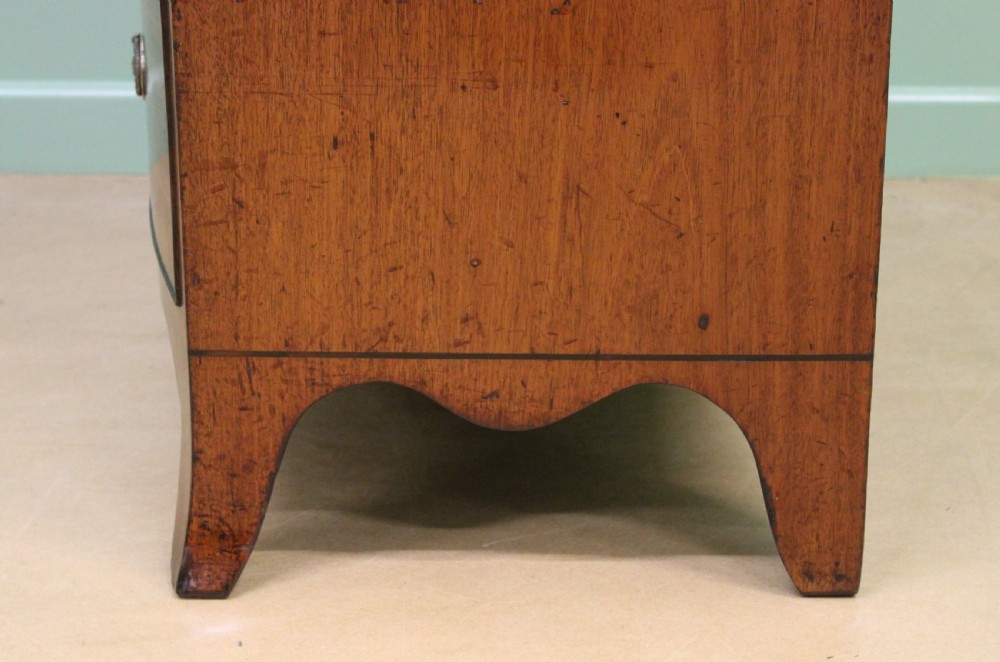 George III Mahogany Bow Chest of Drawers View III