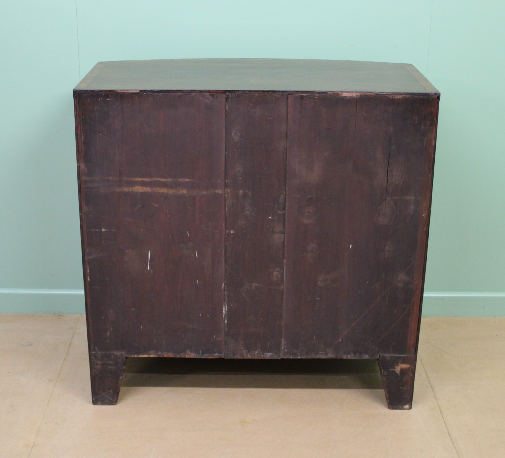 George III Mahogany Bow Chest of Drawers View XIX