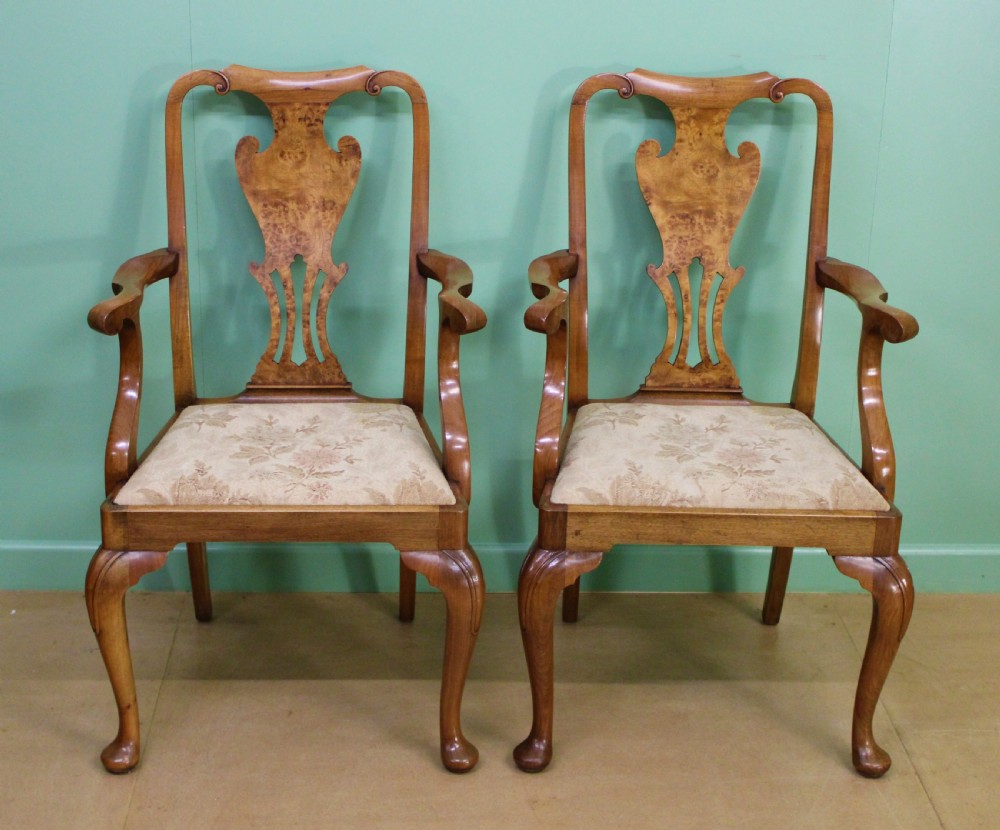 Burr Walnut Dining Suite by Maple and Co View VI