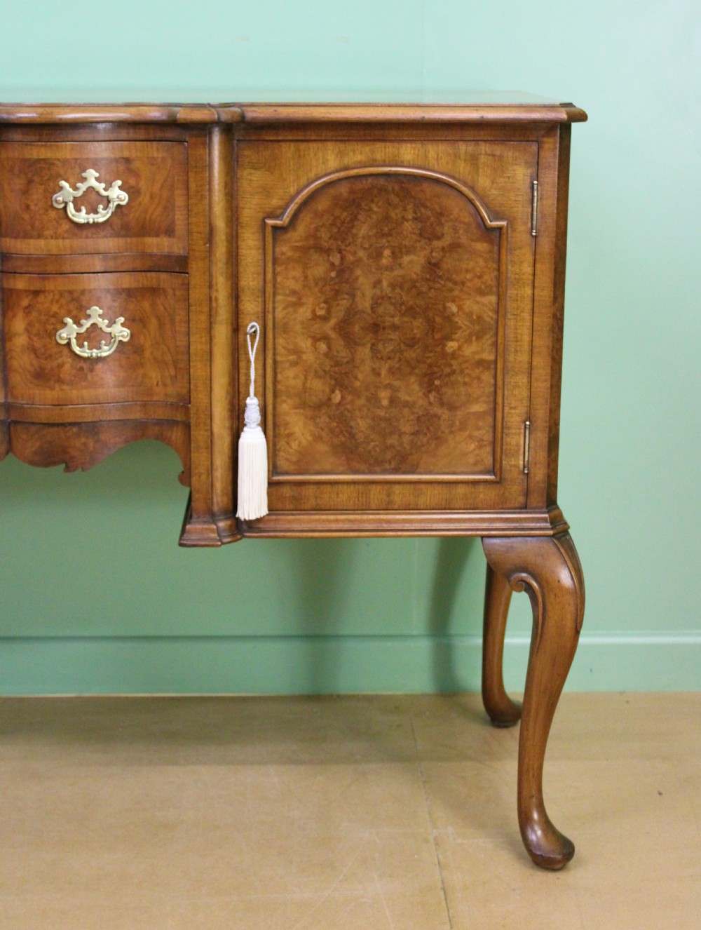 Burr Walnut Dining Suite by Maple and Co View XIX