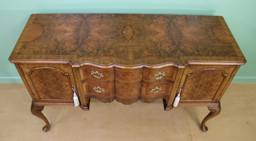Burr Walnut Dining Suite by Maple and Co View XXII