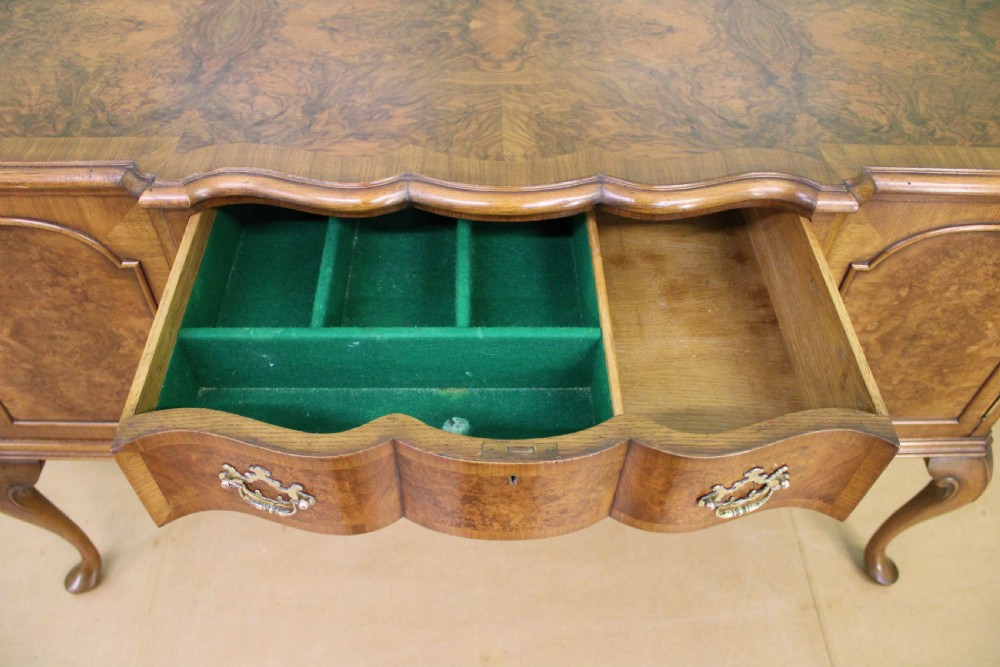 Burr Walnut Dining Suite by Maple and Co View XXV