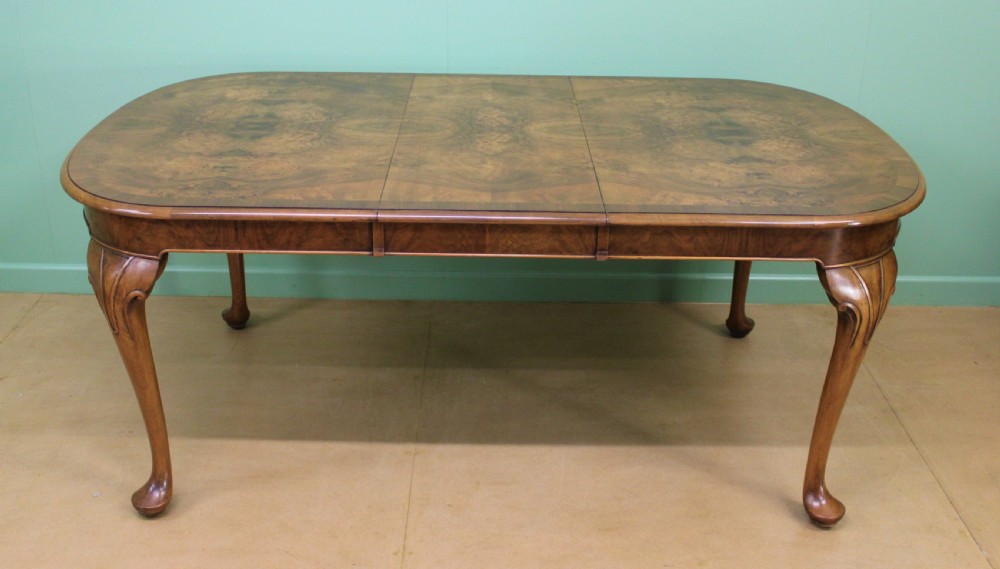 Burr Walnut Dining Suite by Maple and Co View XXVIII
