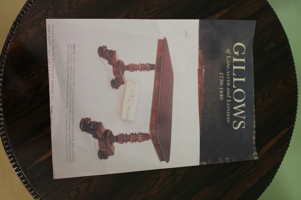Pair of Regency Rosewood Wine Tables by Gillows View II