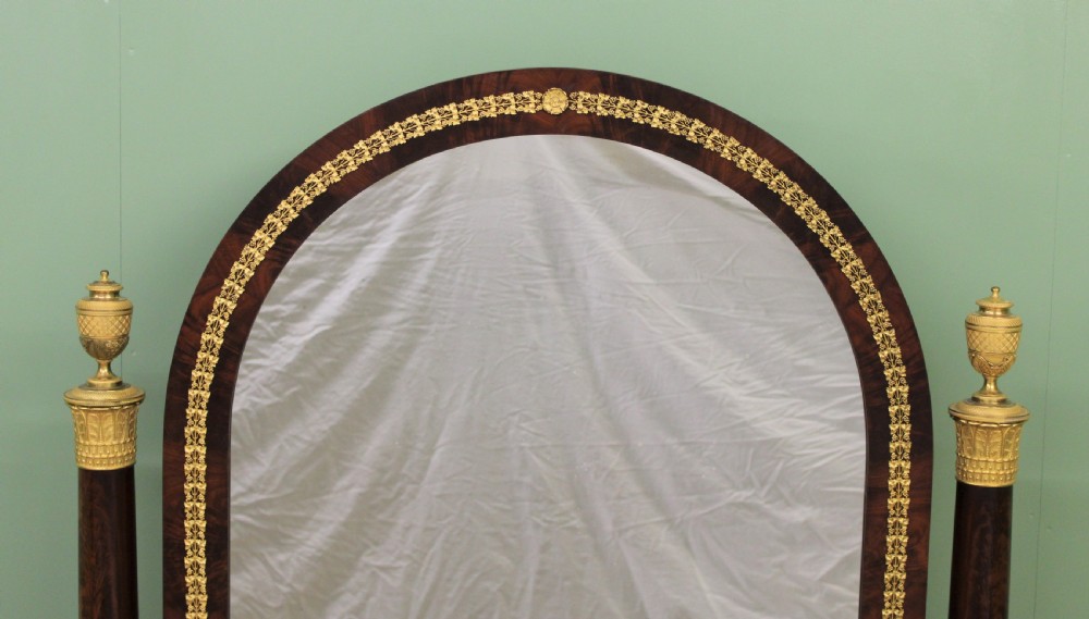 Substantial French Empire Period Cheval Mirror View VI