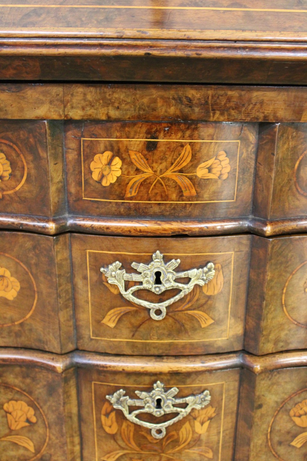 Late 18th C. Dutch Walnut Marquetry Bureau View XII