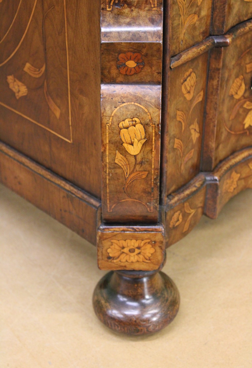Late 18th C. Dutch Walnut Marquetry Bureau View XX