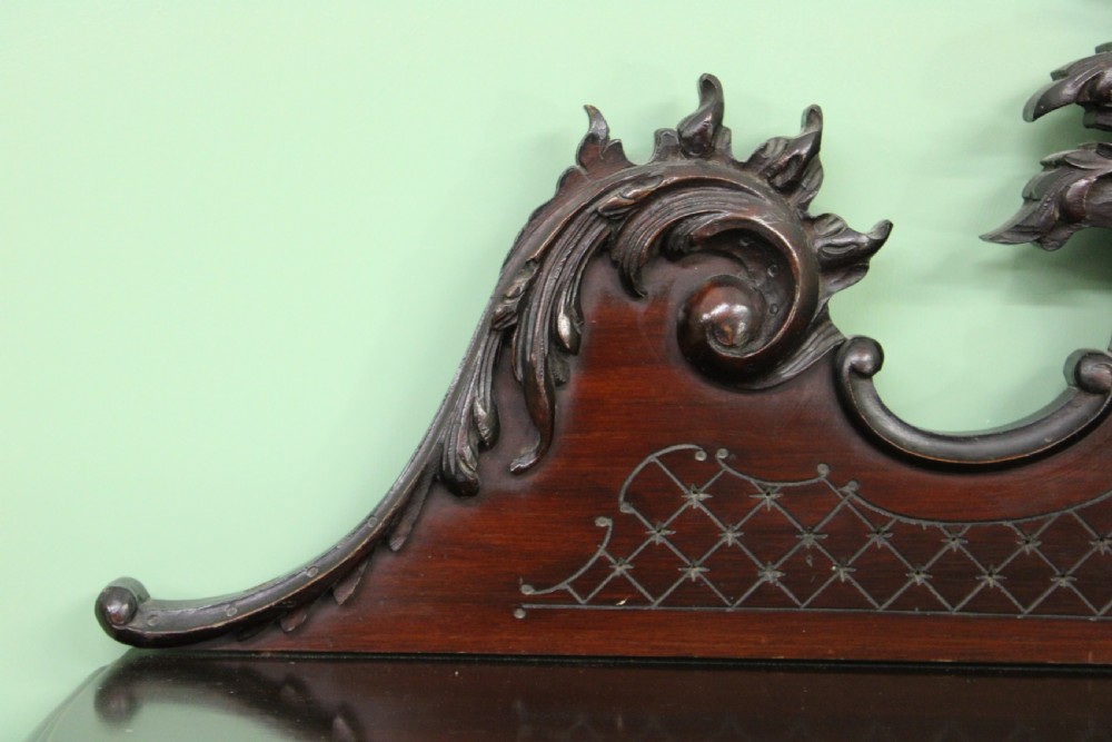 Maple and Co Carved Mahogany Display Cabinet View VII