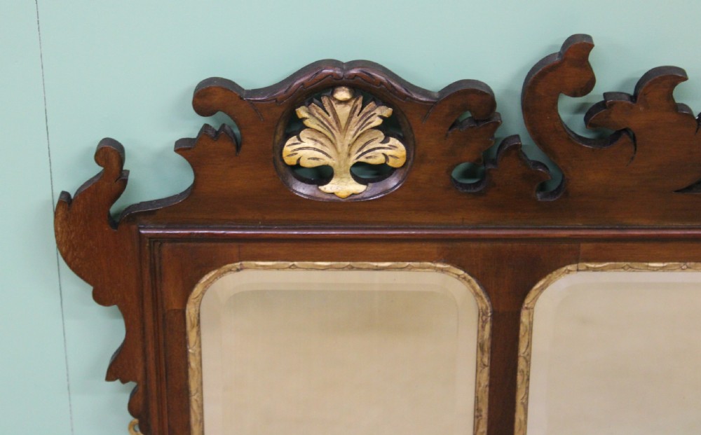 Chippendale Style Overmantle Mirror View II