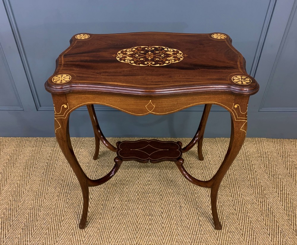 Late Victorian Inlaid Mahogany Occasional Table