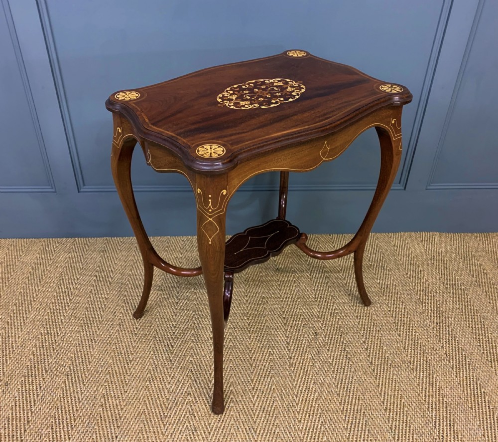 Late Victorian Inlaid Mahogany Occasional Table View IV