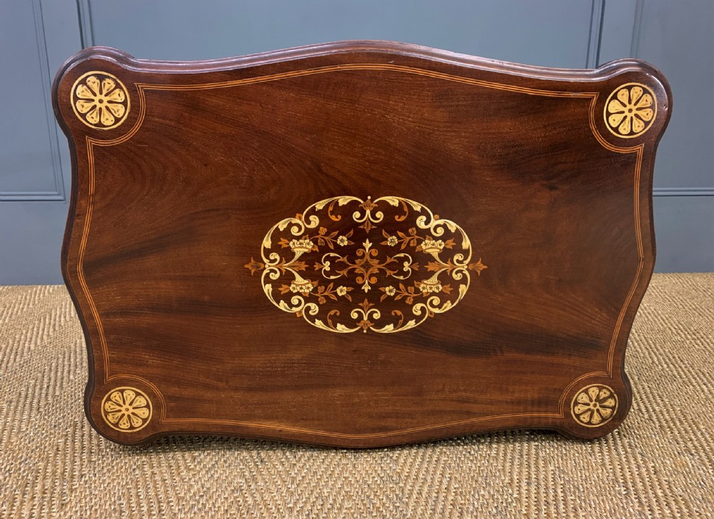 Late Victorian Inlaid Mahogany Occasional Table View V