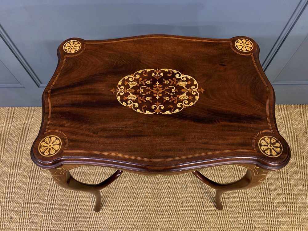 Late Victorian Inlaid Mahogany Occasional Table View VI
