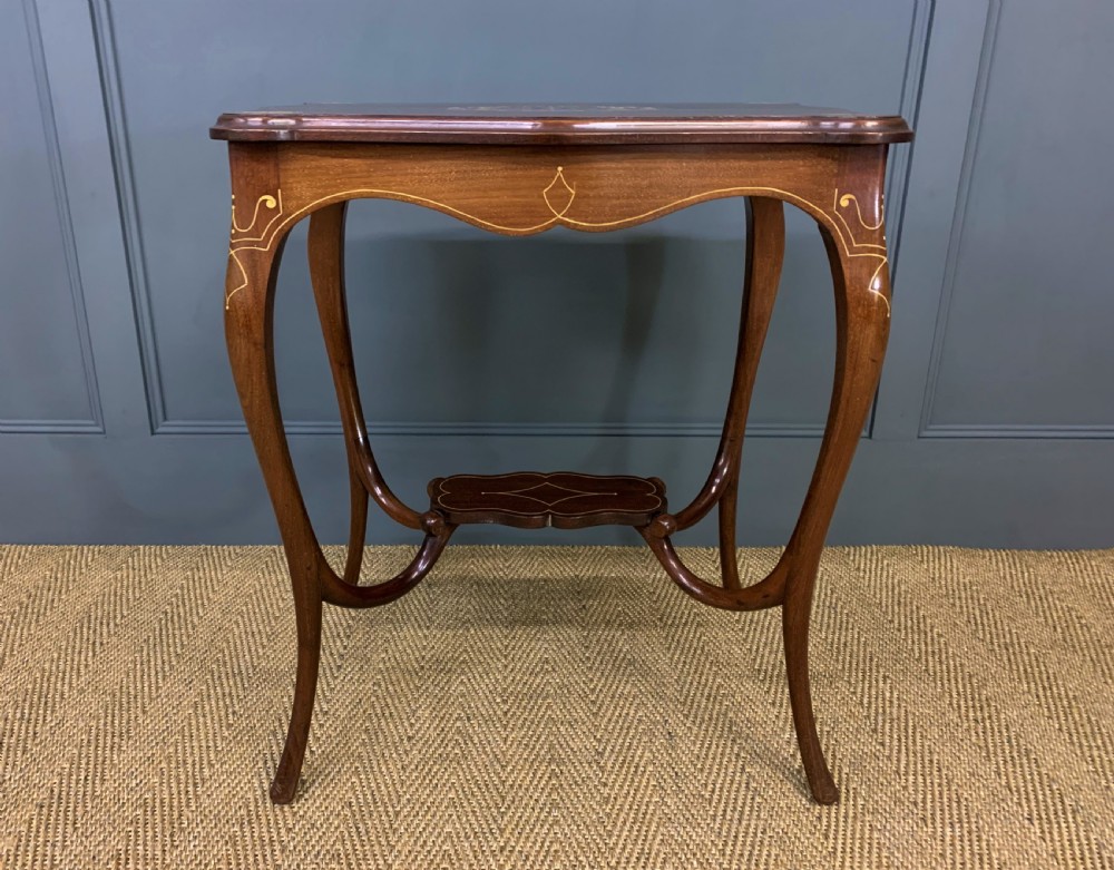 Late Victorian Inlaid Mahogany Occasional Table View VII