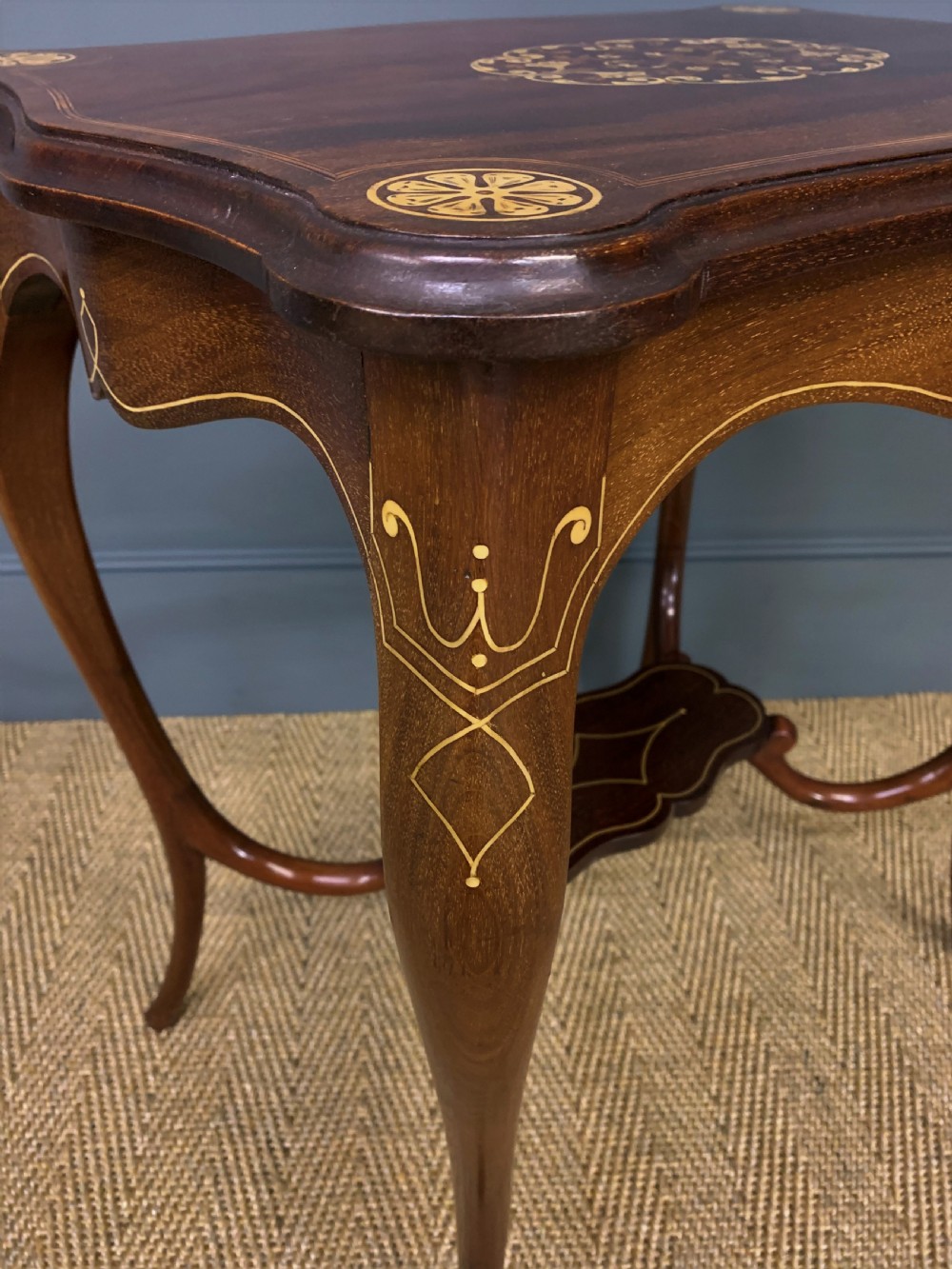 Late Victorian Inlaid Mahogany Occasional Table View VIII
