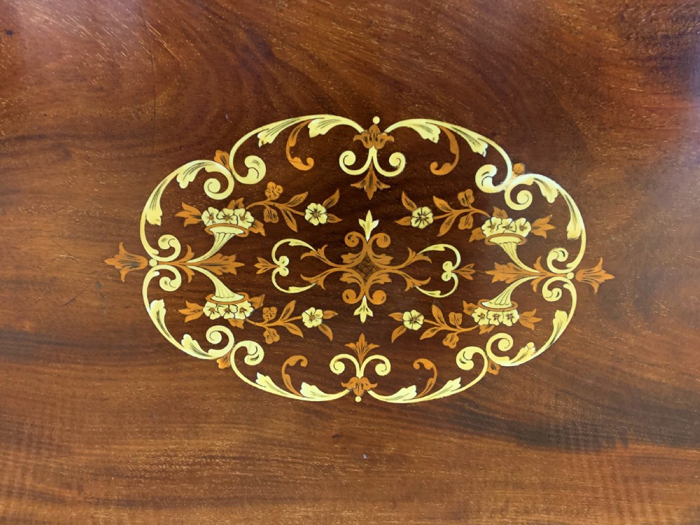 Late Victorian Inlaid Mahogany Occasional Table View X