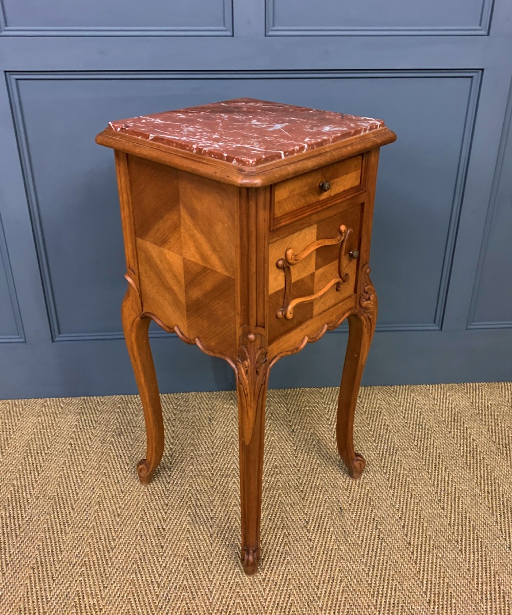 Pair of French Walnut Bedside Cupboards View X