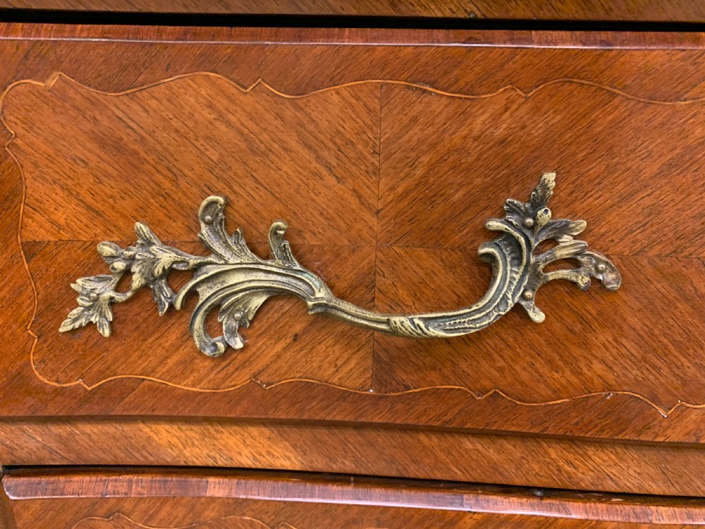 French Kingwood Marble Topped Bombe Commode View III