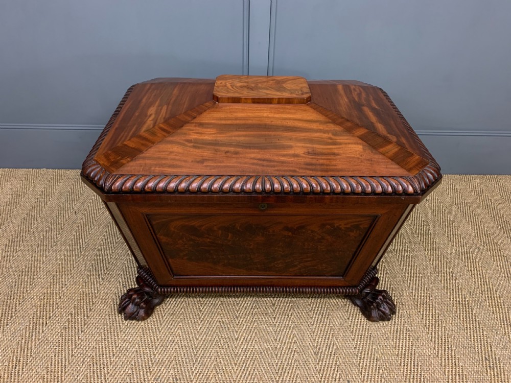 Large Regency Flame Mahogany Wine Cooler