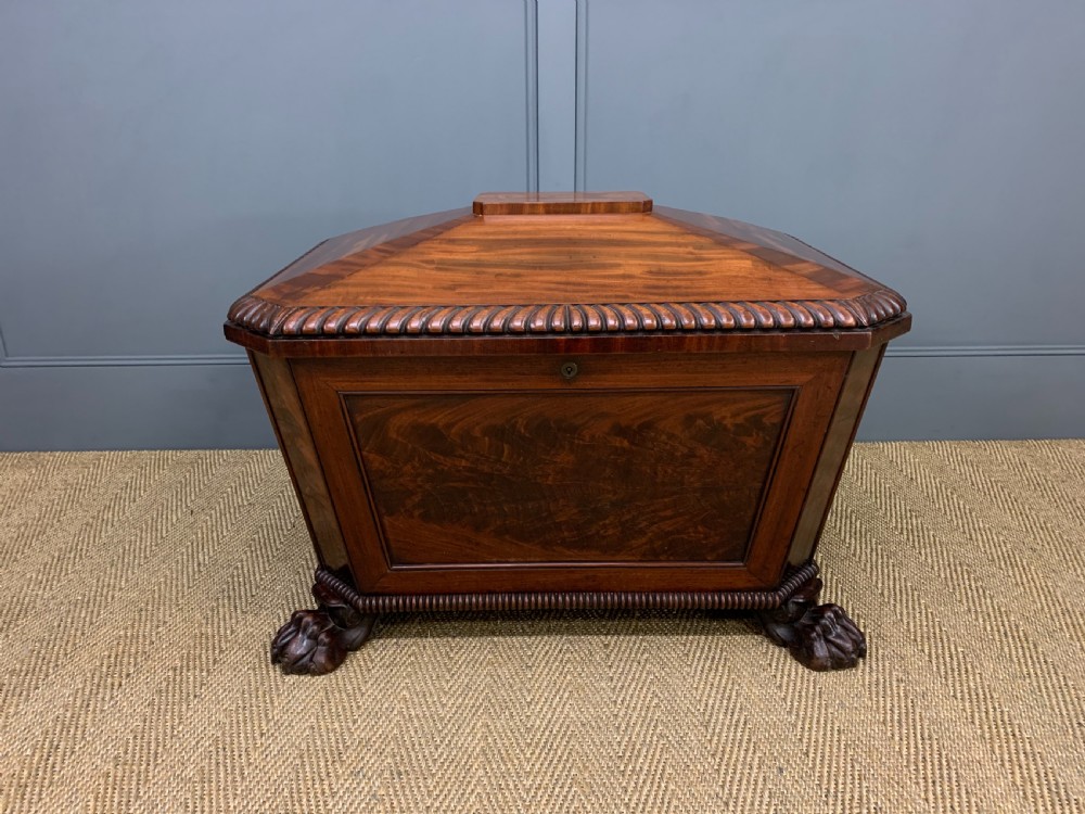 Large Regency Flame Mahogany Wine Cooler View VIII