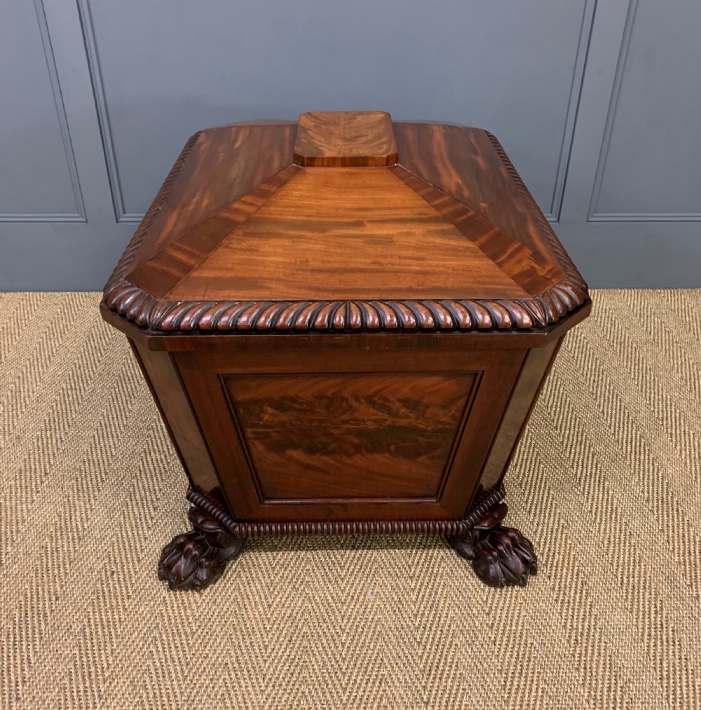 Large Regency Flame Mahogany Wine Cooler View XI