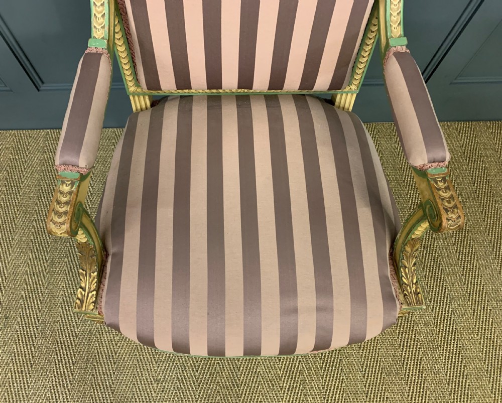 Pair of Upholstered French Armchairs View XIV