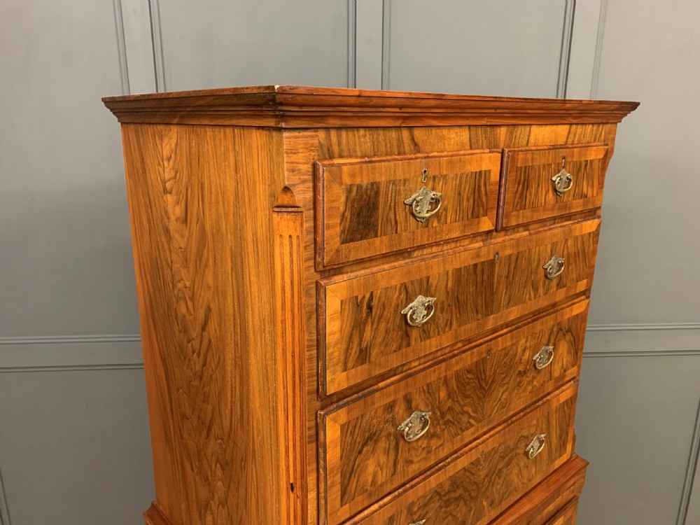 Burr Walnut Chest on Chest View XI