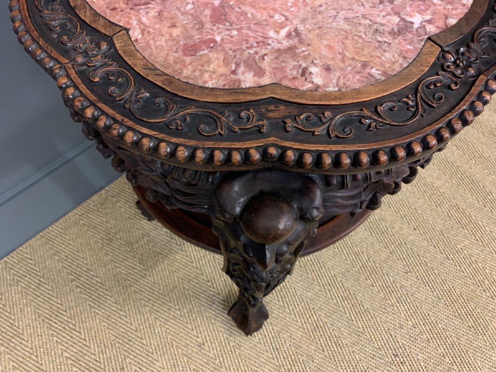 Large 19th Century Chinese Hardwood Stand View III