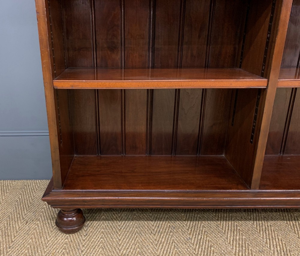 Victorian Walnut Open Bookcase View VI