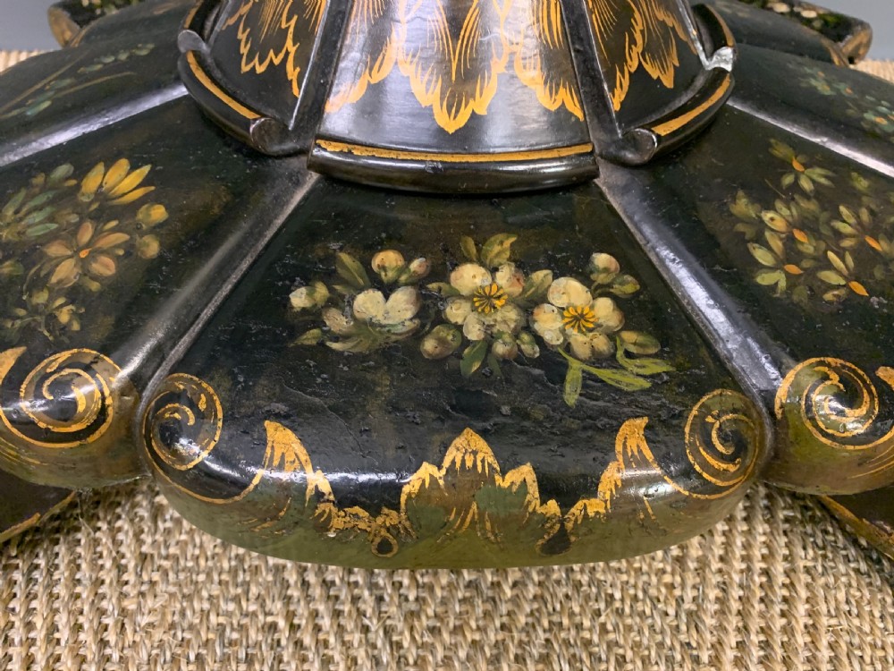 Victorian Japanned Lacquered Card Table View XI