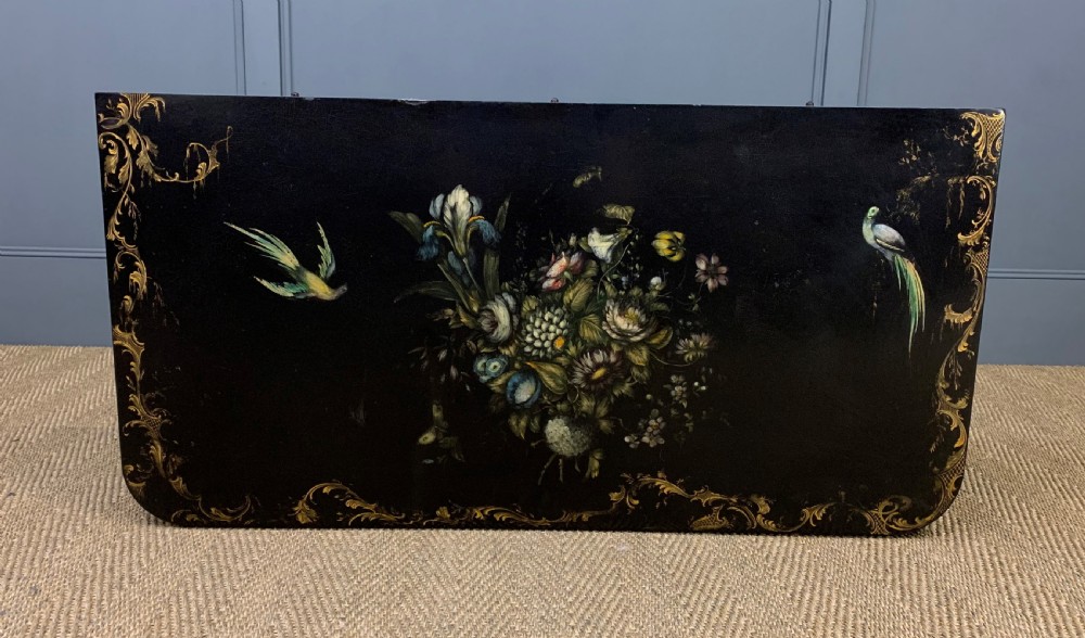 Victorian Japanned Lacquered Card Table View XVIII