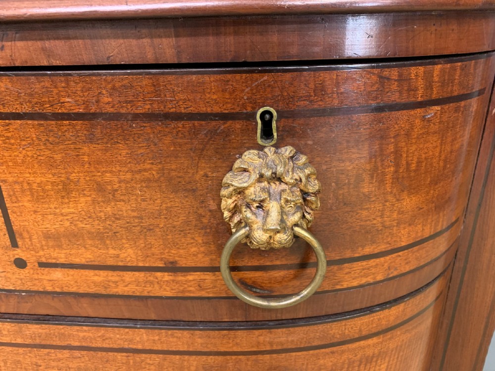 Ebony Inlaid Regency Mahogany Chest of Drawers View II