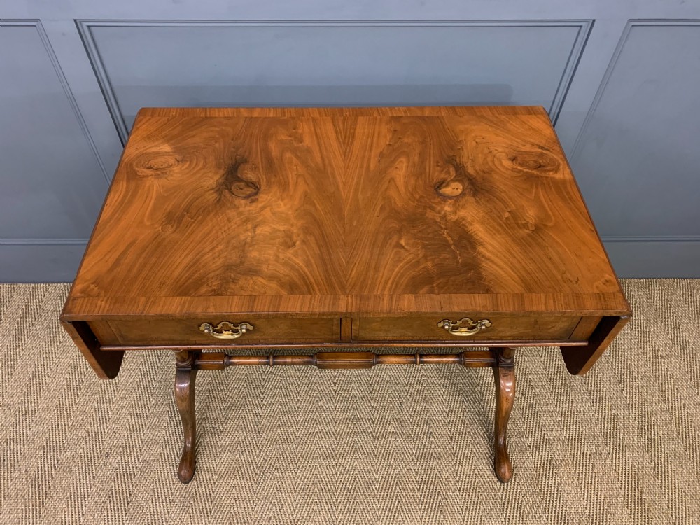 Burr Walnut Sofa Table View VI