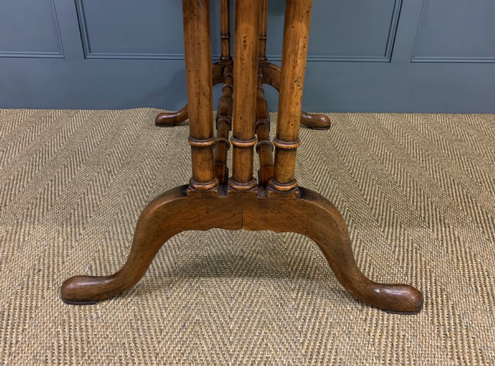 Burr Walnut Sofa Table View XI