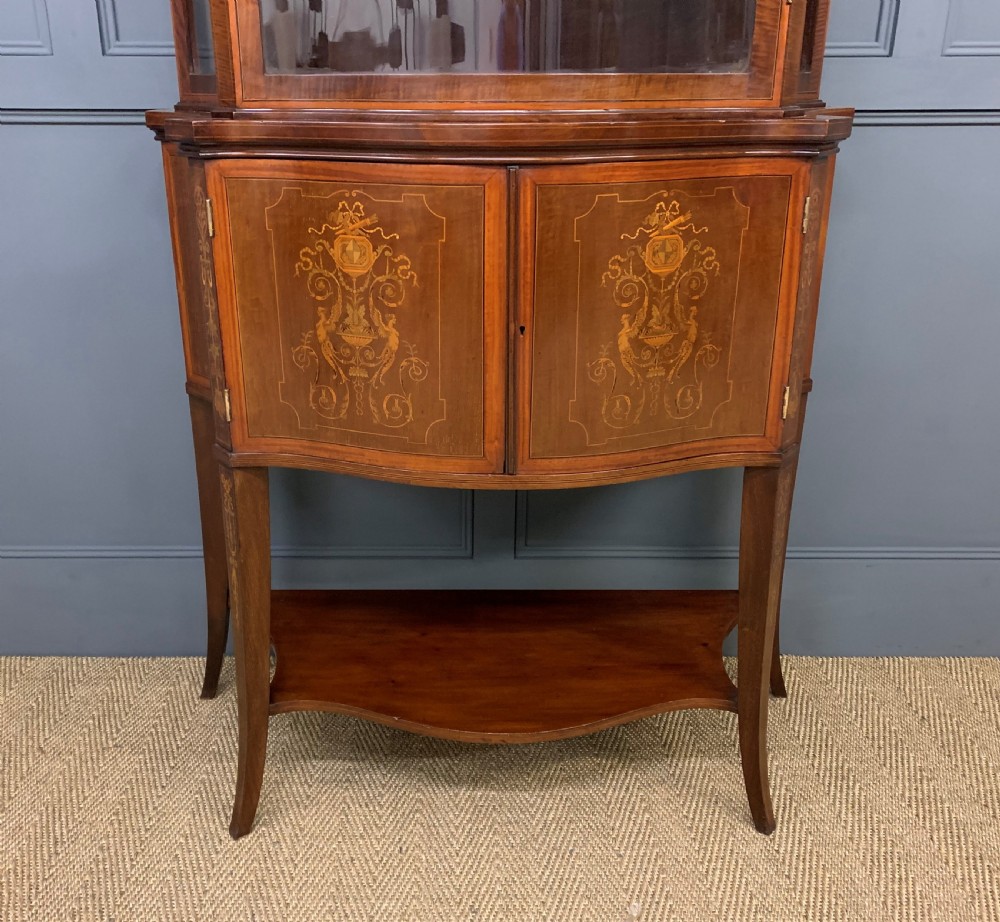 Edwards and Roberts Serpentine Display Cabinet View VII