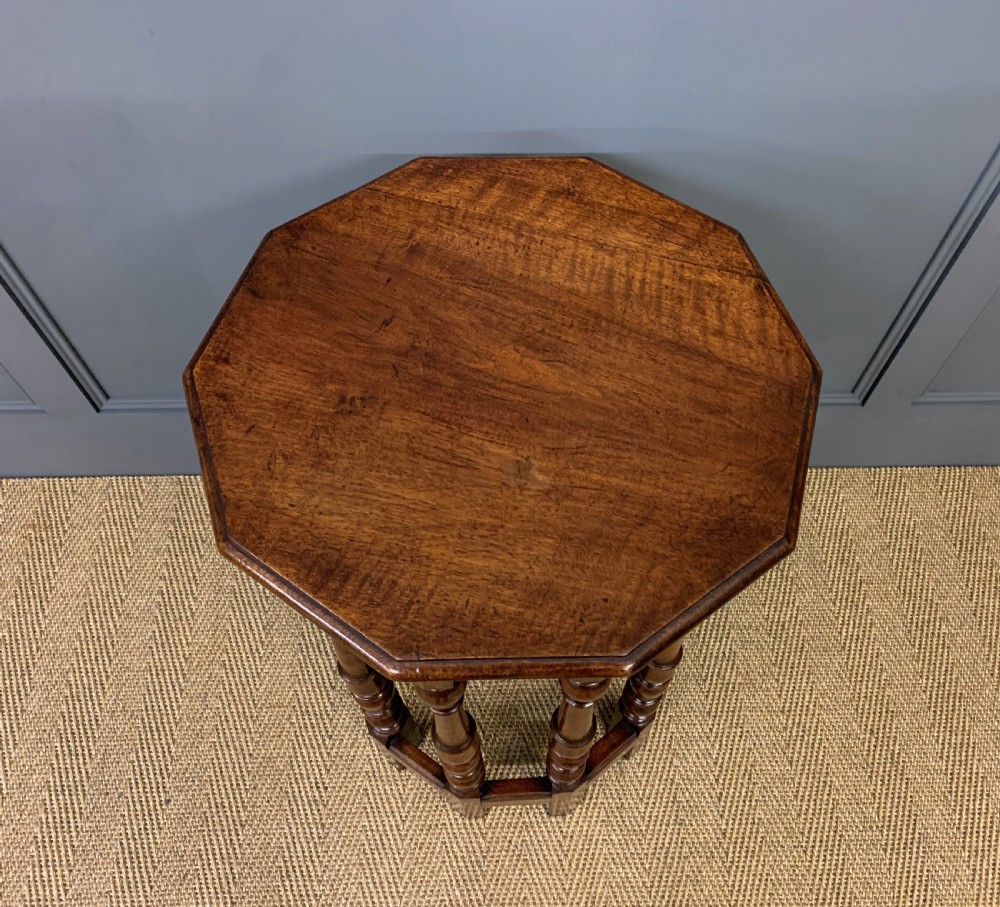 Walnut Occasional Lamp Table View IV